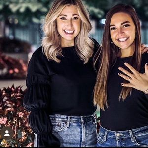 Amanda Uprichard Puff Sleeve Blouse